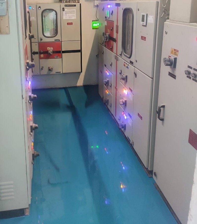 Dielectric Insulation Self Smoothing Epoxy Floor Screed at L’Oreal India