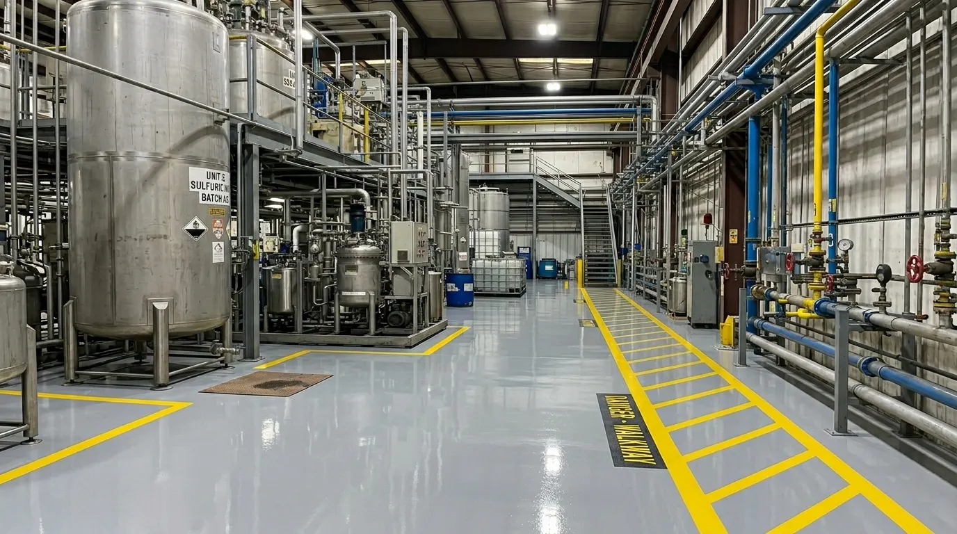 Acid, Alkali & Solvent Resistant Flooring: FloorScreed EP(R)